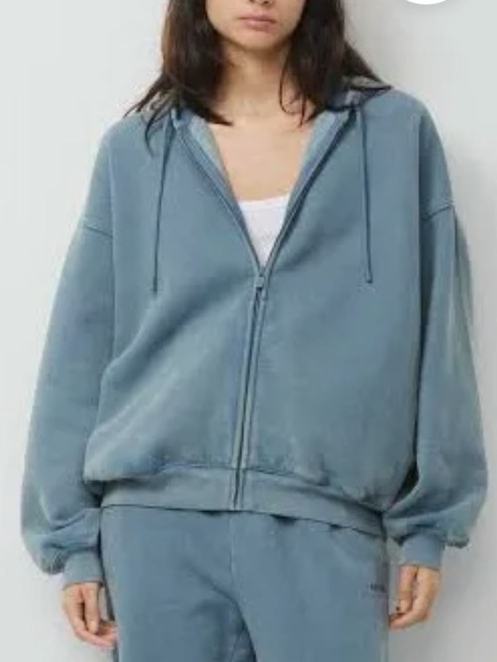 Aritzia Cozy Sweatfleece Mega Fit Zip Up Hoodie